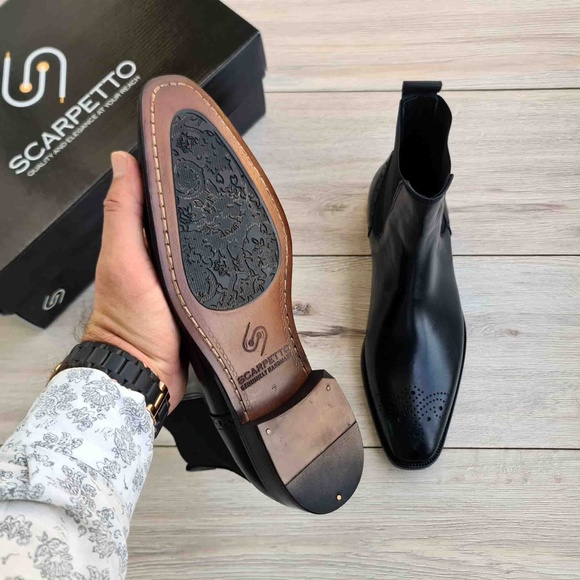 Men's Leather Chelsea Boots | Handmade - Picture 2 of 8